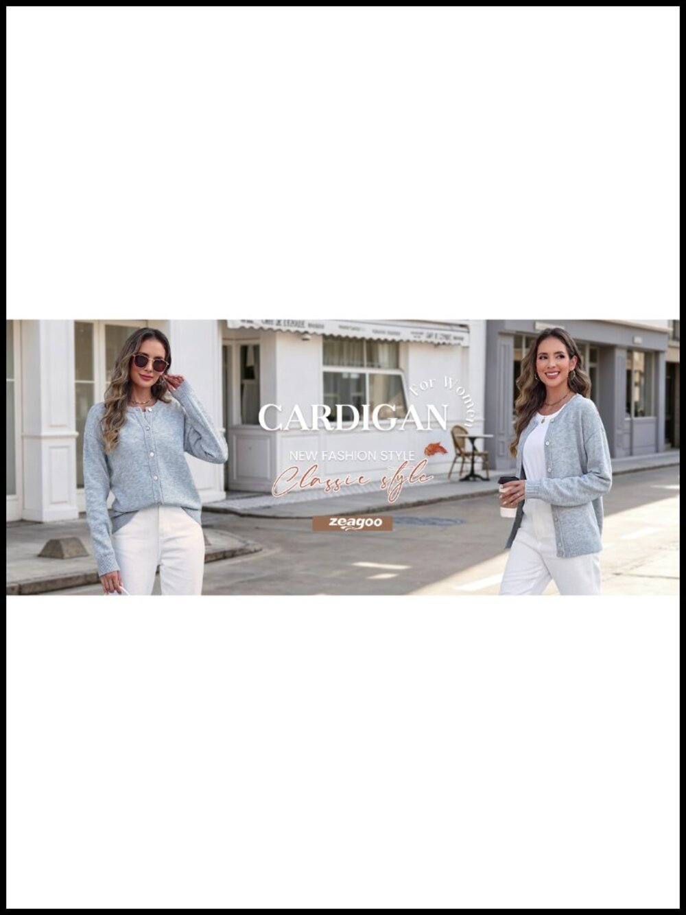 Wool Blend Cardigan Sweaters for Women 2026 Casual Fall Outfits - Picture 6 of 6